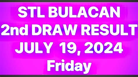 stl bulacan 2nd draw today